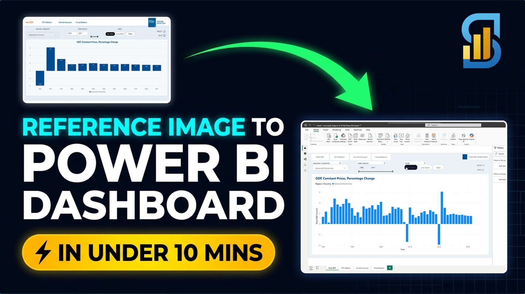 Reference Image to Native Power BI Dashboard (.pbip) in Under 10 Minutes